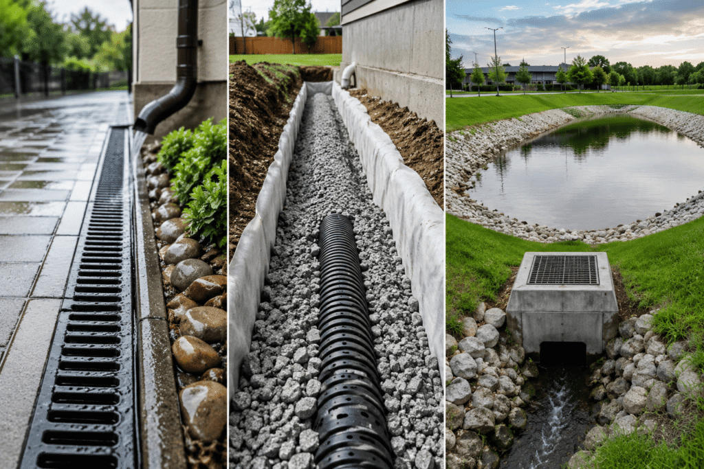 Three Types of Drainage Systems